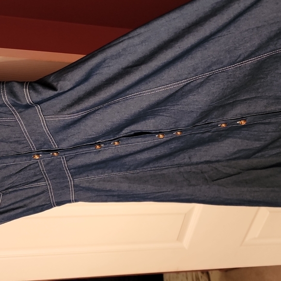 Unbranded Denim Long Casual Maxi Dress - Picture 3 of 6